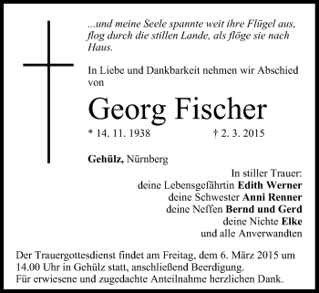 Anzeige von Georg Fischer von MGO