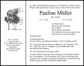 Anzeige von Pauline Müller von MGO
