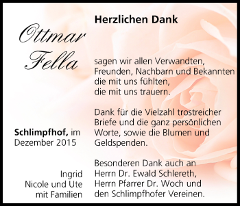 Anzeige von Ottmar Fella von MGO