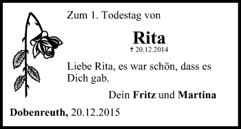 Anzeige von Rita Teixeira von MGO