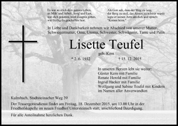 Anzeige von Lisette Teufel von MGO