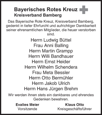 Anzeige von Ludwig Büttel von MGO