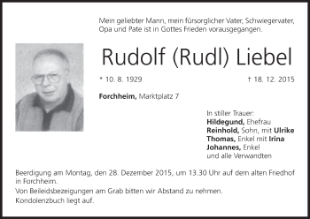 Anzeige von Rudolf Liebel von MGO