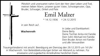 Anzeige von Emil Malzer von MGO