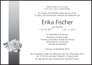 Anzeige von Erika Fischer von MGO