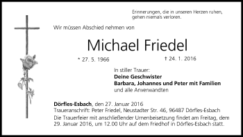 Anzeige von Michael Friedel von MGO