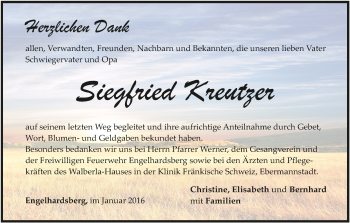 Anzeige von Siegfried Kreutzer von MGO
