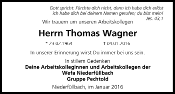 Anzeige von Thomas Wagner von MGO