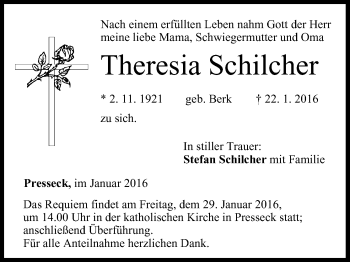 Anzeige von Theresia Schilcher von MGO