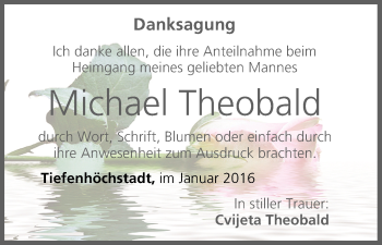 Anzeige von Michael Theobald von MGO