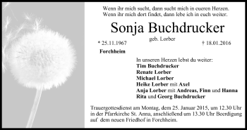 Anzeige von Sonja Buchdrucker von MGO