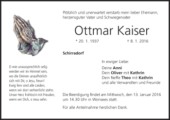 Anzeige von Ottmar Kaiser von MGO