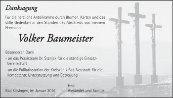 Anzeige von Volker Baumeister von MGO