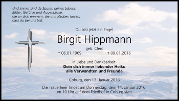 Anzeige von Birgit Hippmann von MGO