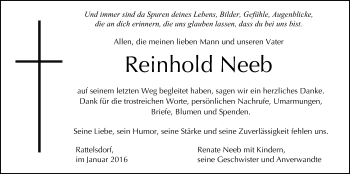 Anzeige von Reinhold Neeb von MGO