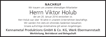 Anzeige von Viktor Holub von MGO