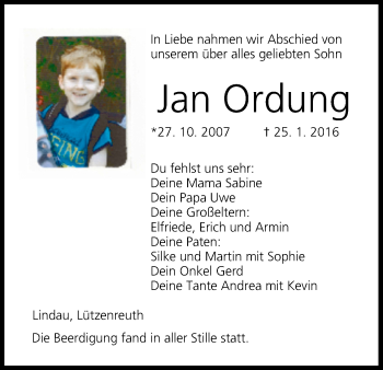 Anzeige von Jan Ordung von MGO