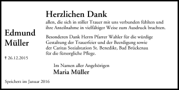 Anzeige von Edmund Müller von MGO