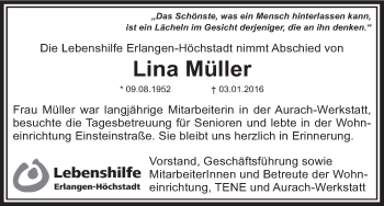 Anzeige von Lina Müller von MGO