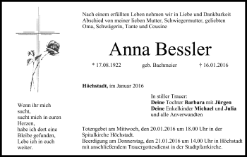 Anzeige von Anna Bessler von MGO