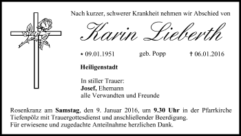 Anzeige von Karin Lieberth von MGO