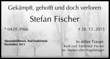 Anzeige von Stefan Fischer von MGO