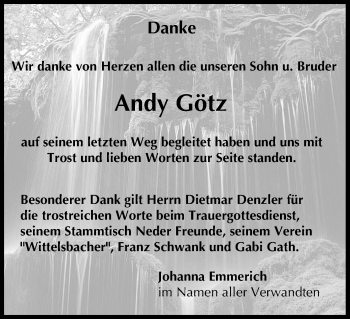 Anzeige von Andy Götz von MGO