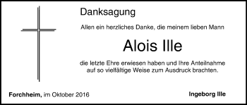 Anzeige von Alois Ille von MGO
