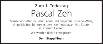 Anzeige von Pascal Zeh von MGO