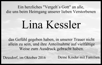 Anzeige von Lina Kessler von MGO
