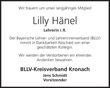 Anzeige von Lilly Hänel von MGO