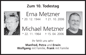 Anzeige von Michael Metzner von MGO