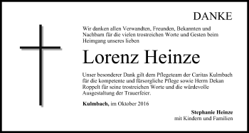 Anzeige von Lorenz Heinze von MGO