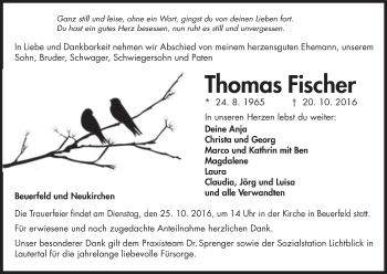 Anzeige von Thomas Fischer von MGO