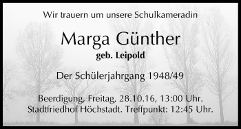 Anzeige von Marga Günther von MGO