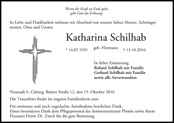 Anzeige von Katharina Schilhab von MGO