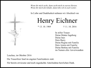 Anzeige von Henry Eichner von MGO