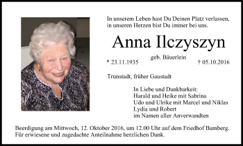Anzeige von Anna Ilczyszyn von MGO