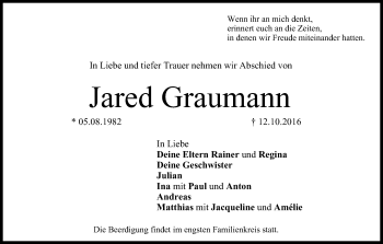 Anzeige von Jared Graumann von MGO