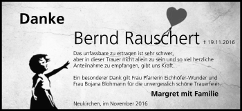 Anzeige von Bernd Rauschert von MGO