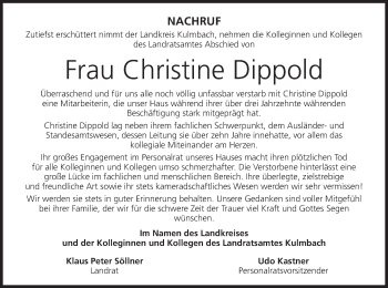 Anzeige von Christine Dippold von MGO