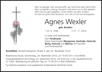 Anzeige von Agnes Wexler von MGO
