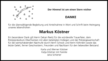 Anzeige von Markus Köstner von MGO