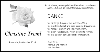 Anzeige von Christine Treml von MGO