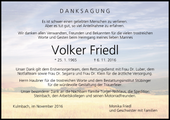 Anzeige von Volker Friedl von MGO