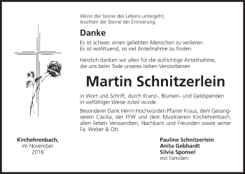 Anzeige von Martin Schnitzerlein von MGO