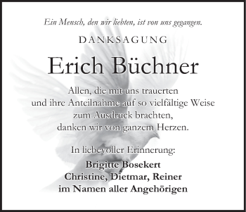 Anzeige von Erich Büchner von MGO