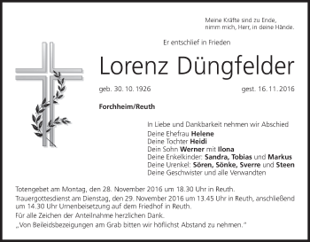 Anzeige von Lorenz Düngfelder von MGO