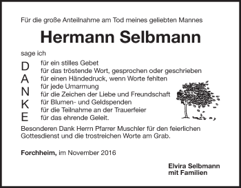 Anzeige von Hermann Selbmann von MGO