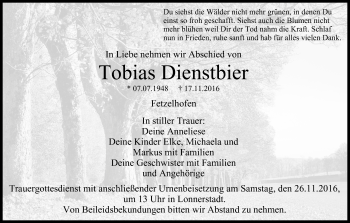 Anzeige von Tobias Dienstbier von MGO